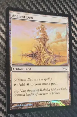 ** FOIL** Ancient Den x1 **, LP , Mirrodin, MTG - Image 1