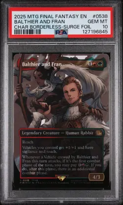 PSA 10 Magic the Gathering MTG Final Fantasy Balthier Fran Surge Foil 0538 - Image 1