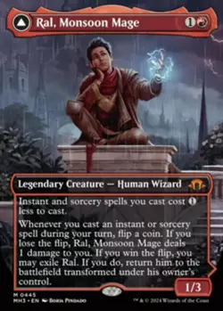 FOIL Ral, Monsoon Mage (Borderless) - Modern Horizons 3 (MH3) - Image 1
