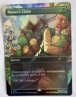 MTG Avatar: The Last Airbender: My Cabbages! Nature's Claim (Rainbow Foil) 2297 - Image 1