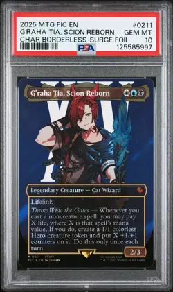 2025 MTG FINAL FANTASY COMMANDER #0211 G'RAHA TIA, SCION REBORN PSA 10 - Image 1