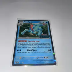 FERALIGATR HOLO POKEMON SVP PROMO 89 TEMPORAL FORCES STAMP NM - Image 5