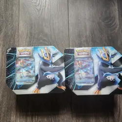 Pokemon Trading Card Game (TCG) V Strikers Tin featuring Empoleon V - Image 1