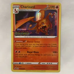 Pokemon TCG Charizard SWSH066 Prerelease Holo Vivid Voltage Stamped Nm - Image 1