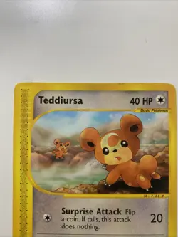 Teddiursa 109/144 Skyridge Regular E-Reader Pokemon TCG LP - Image 2