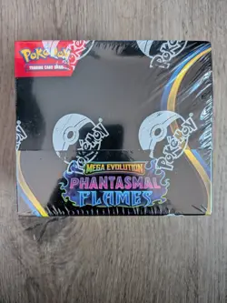 Pokemon TCG Mega Evolution Phantasmal Flames Factory Sealed 36 Pack Booster Box - Image 1