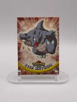 Pokemon TCG Rhydon Topps #112 TV Animation Blue Label Non Holo - Image 1