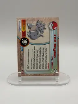 Pokemon TCG Rhydon Topps #112 TV Animation Blue Label Non Holo - Image 2