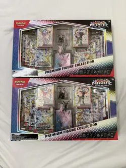 Pokemon Scarlet & Violet Prismatic Evolutions Premium Figure Collection Lot x2 - Image 1