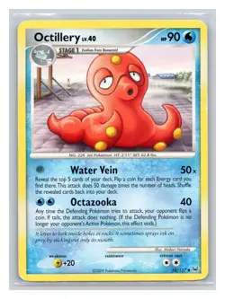 Pokemon TCG Octillery 58/127 Platinum Normal HP - Image 1