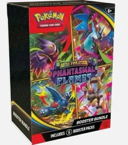 Pokemon Mega Evolution - Phantasmal Flames Booster Bundle (6 Packs) - Image 1