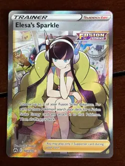 Pokemon Crown Zenith Elesa’s Sparkle 147/159 Full Art Holo Rare - Image 1