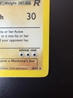 1st Edition Holo Rare Dark Machamp WOTC Pokemon Team Rocket Heavy use - Image 3