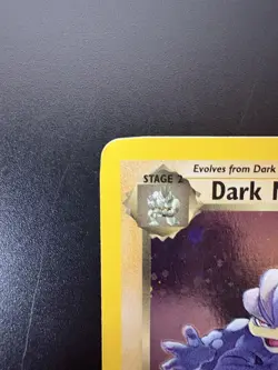 1st Edition Holo Rare Dark Machamp WOTC Pokemon Team Rocket Heavy use - Image 5