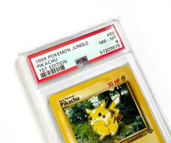 1999 Pokemon 1st Edition Jungle 60 Pikachu PSA NM-Mint 8 - Image 5