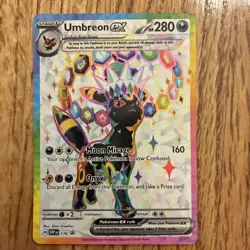 Umbreon ex 176 SVP Black Star Promo Prismatic Evolutions Figure Coll. Pokemon NM - Image 1