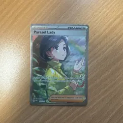 Pokemon TCG: Parasol Lady 255/182 Paradox Rift Special Illustration Rare - Image 1