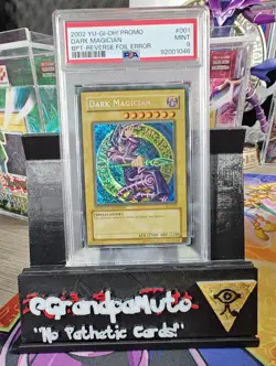 Yu-Gi-Oh! 2002 Dark Magician BPT-001 Reverse Foil PSA 9 Mint Secret Rare - Image 1