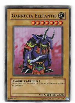 Yugioh GARNECIA ELEFANTIS , mrd-g125 Super Rare deutsch Excellent - Image 1