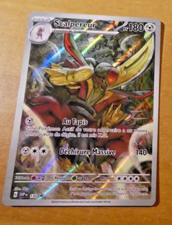 POKEMON CARD PROMO HOLO CARTE SCALPEREUR SVP 130 PROMO FR JCC NM - Image 1