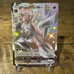 Pokemon TCG Grimmsnarl VMAX Shining Fates Holo Card SV117/SV122 - Image 1