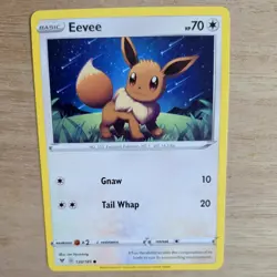 EEVEE 130/185 POKEMON CARD (VIVID VOLTAGE SET) - Image 1
