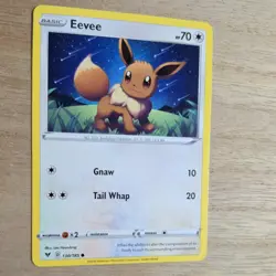 EEVEE 130/185 POKEMON CARD (VIVID VOLTAGE SET) - Image 3