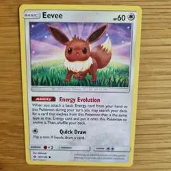EEVEE 101/149 POKEMON CARD (SUN AND MOON SET) - Image 1