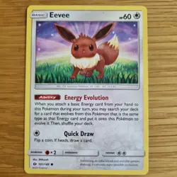 EEVEE 101/149 POKEMON CARD (SUN AND MOON SET) - Image 2