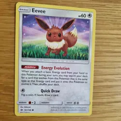 EEVEE 101/149 POKEMON CARD (SUN AND MOON SET) - Image 3
