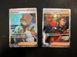 2 x Full Art Pokemon Trainer Card Bundle (Various Scarlet & Violet Sets, NM) - Image 1