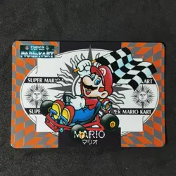 Mario #7 Super Mario Kart Carddass Jap Banpresto Card Nintendo - Image 1
