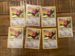 Pokemon Jigglypuff 54/64 Unlimited Edition Jungle Set Common Card lot of 7 - Image 1