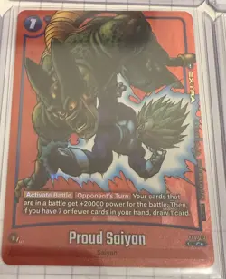 Dragon ball Proud Saiyan FS07-12 Limited Pack02 Fusion World Promo parallel card - Image 1