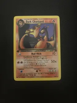 1st Edition Dark Charizard (21/82) Team Rocket Set Rare Pokemon Card! - Image 1