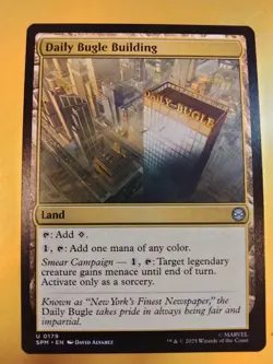 MTG: SPIDER-MAN: DAILY BUGAL BUILDING, 0179, REGULAR, UNCOMMON, NM/B, LAND - Image 1