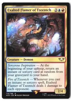 Exalted Flamer of Tzeentch 119 MTG 40K NM - Image 1