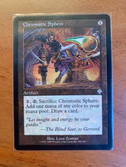 x1 MTG Chromatic Sphere Invasion LP+/NM Magic the Gathering - Image 1