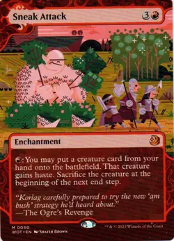 MTG: Wilds of Eldraine: Enchanting Tales: Sneak Attack: Lightly Played Condition - Image 1