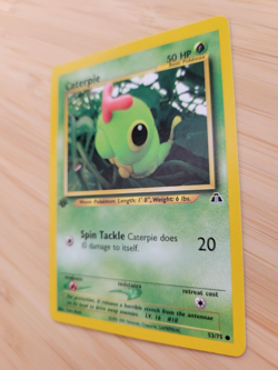 Pokemon TCG Caterpie Neo Discovery 53 Regular 1st Edition Common - Image 3