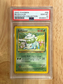 PSA 10 Bulbasaur Legendary Collection Pokemon 2002 Mint Rare - Image 1