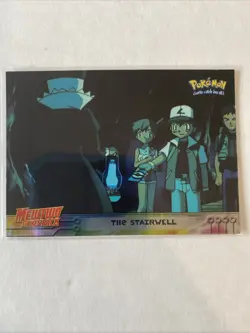 1998 Topps Blue Pokemon Mewtwo Strikes Back Movie The Stairwell #19 Holo NM/LP - Image 1