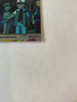 1998 Topps Blue Pokemon Mewtwo Strikes Back Movie The Stairwell #19 Holo NM/LP - Image 4