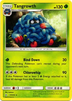 4X Tangrowth 17/214 S&M Unbroken Bonds RARE PERFECT MINT! Pokemon - Image 1