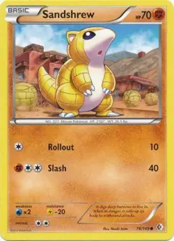 Sandshrew 78/149 B&W Boundaries Crossed Common PERFECT MINT! Pokemon - Image 1