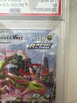 Pokemon 2021 Rayquaza VMAX 218/203 Alt Art Evolving Skies GEM MINT PSA 10 - Image 3