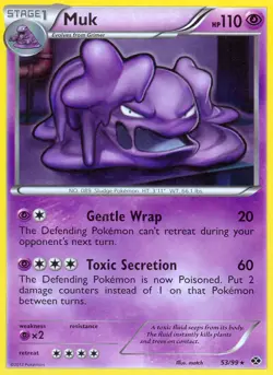 Muk 53/99 B&W Next Destinies RARE PERFECT MINT! Pokemon - Image 1