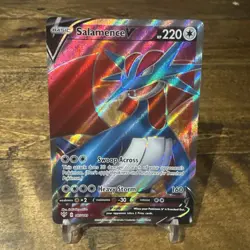 Pokemon Card TCG - Salamence V 185/189 Full Art Ultra Rare Darkness Ablaze NM - Image 1