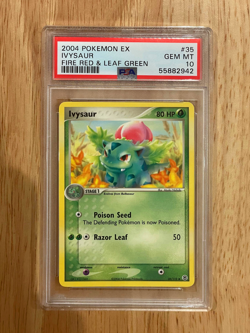 PSA 10 Ivysaur Ex Fire Red Leaf Green Pokemon 2004 Mint Rare - Image 1