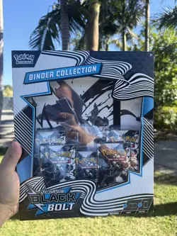 Pokemon TCG Black Bolt Binder Collection Box - Factory Sealed - Image 1